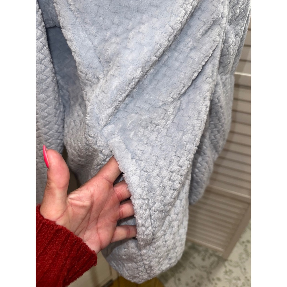 Columbia Fire Side II Sherpa Jacket Women Light Blue Full Zip Textured Fleece M - Picture 5 of 8